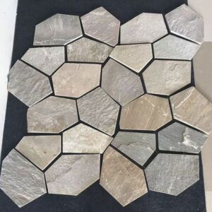 Dalle de pavage folle de quartz beige