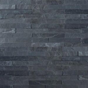 placage de ledgestone noir
