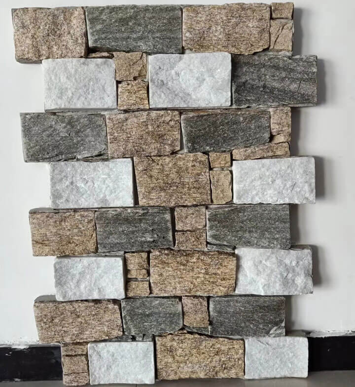 Natural Stack Stone Wall Cladding Textured natural stack stone wall cladding for exterior use